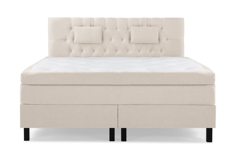 Lucky Komplett Sängpaket 180x200 Memory Slät Sänggavel  B - Beige - Möbler - Säng - Komplett sängpaket