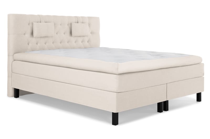 Lucky Komplett Sängpaket 180x200 Memory Slät Sänggavel  B - Beige - Möbler - Säng - Komplett sängpaket
