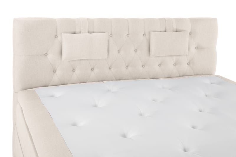 Lucky Komplett Sängpaket 180x200 Memory Slät Sänggavel  B - Beige - Möbler - Säng - Komplett sängpaket