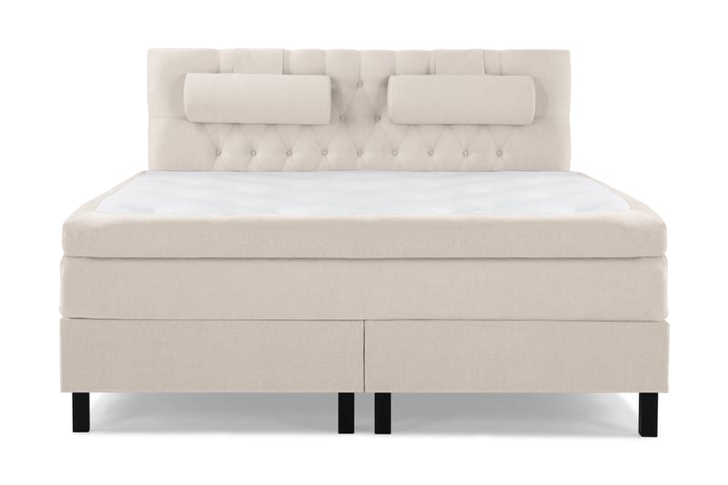 Lucky Komplett Sängpaket 180x200 Memory Slät Sänggavel - Beige - Möbler - Säng - Komplett sängpaket