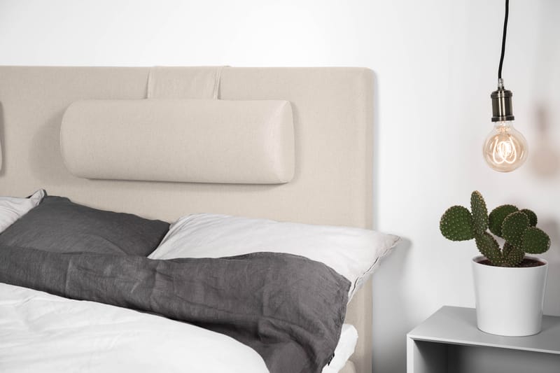 Lucky Komplett Sängpaket 180x200 Memory Slät Sänggavel - Beige - Möbler - Säng - Komplett sängpaket