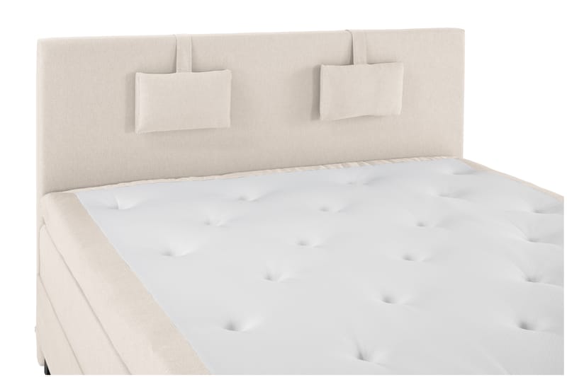 Lucky Komplett Sängpaket 180x200 Memory Slät Sänggavel - Nackkudde Liten Beige - Möbler - Säng - Kontinentalsäng