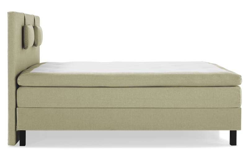 Lucky Komplett Sängpaket 180x200 Memory Slät Sänggavel - Nackkudde Liten Grön - Komplett sängpaket - Kontinentalsäng - Dubbelsäng