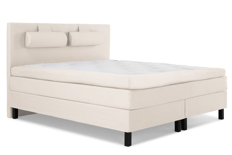 Lucky Komplett Sängpaket 180x200 Memory Slät Sänggavel - Nackkudde Stor Beige - Möbler - Säng - Komplett sängpaket