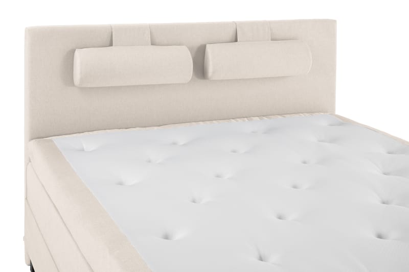 Lucky Komplett Sängpaket 180x200 Memory Slät Sänggavel - Nackkudde Stor Beige - Möbler - Säng - Komplett sängpaket
