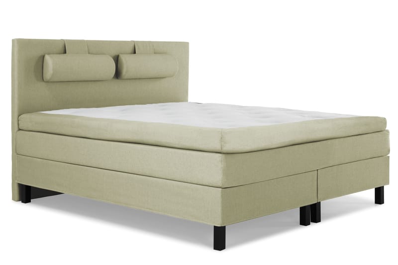 Lucky Komplett Sängpaket 180x200 Memory Slät Sänggavel - Nackkudde Stor Grön - Möbler - Säng - Kontinentalsäng