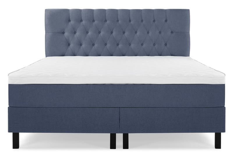 Lucky Komplett Sängpaket 180x200 Skum Diamant Sänggavel - Mörkblå - Möbler - Säng - Kontinentalsäng