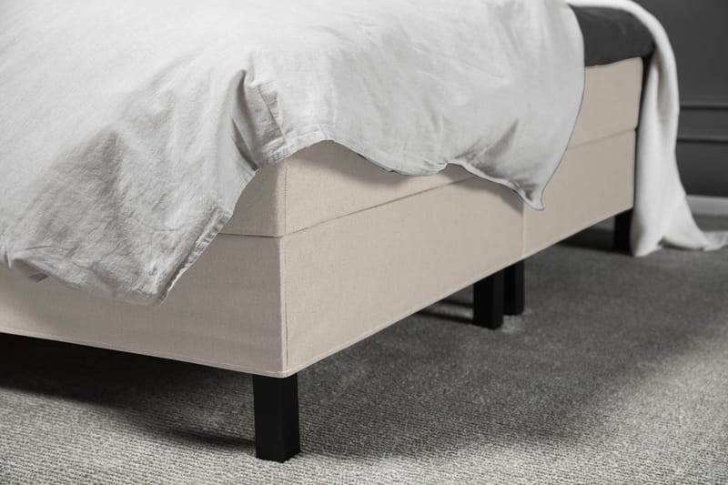 Lucky Komplett Sängpaket 180x200 Skum Diamant Sänggavel - Nackkudde Stor Beige - Möbler - Säng - Komplett sängpaket