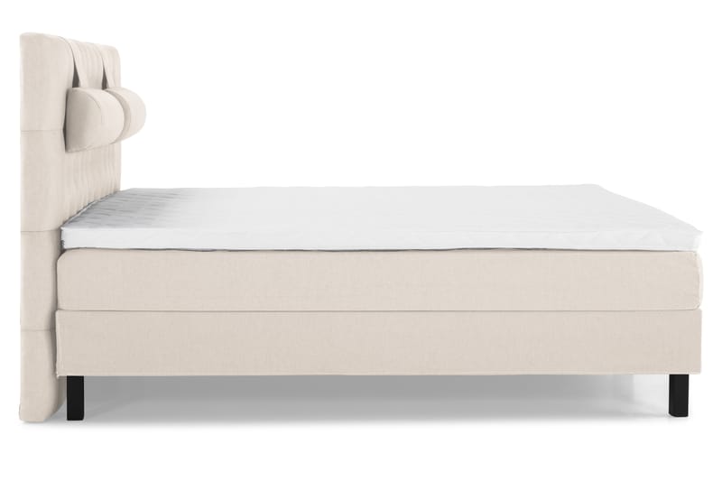 Lucky Komplett Sängpaket 180x200 Skum Diamant Sänggavel - Nackkudde Stor Beige - Möbler - Säng - Komplett sängpaket