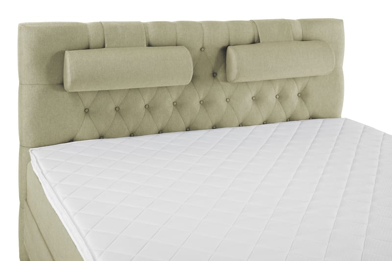 Lucky Komplett Sängpaket 180x200 Skum Diamant Sänggavel - Nackkudde Stor Grön - Möbler - Säng - Kontinentalsäng