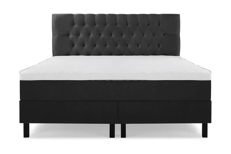 Lucky Komplett Sängpaket 180x200 Skum Diamant - Svart/Grå - Möbler - Säng - Kontinentalsäng