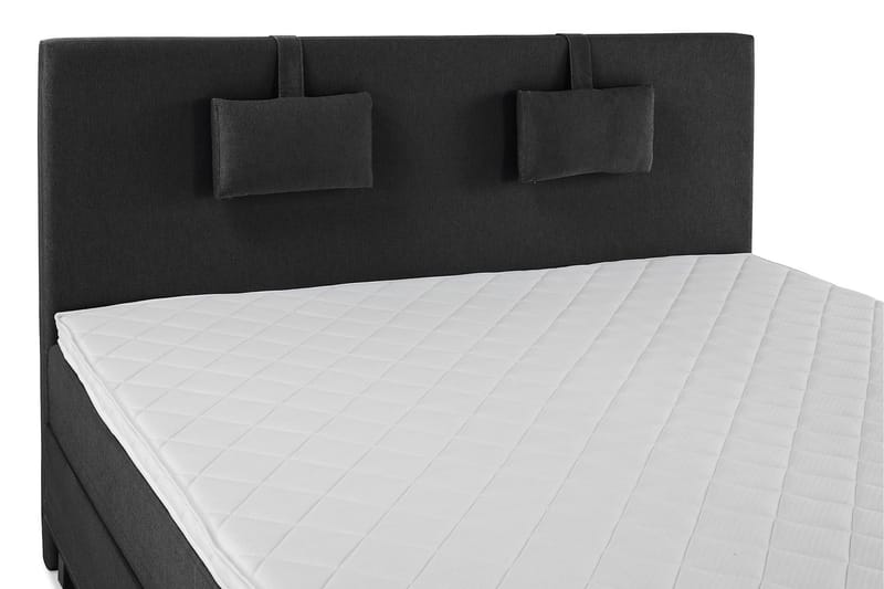 Lucky Komplett Sängpaket 180x200 Skum Slät - Nackkudde Liten Svart/Grå - Möbler - Säng - Kontinentalsäng