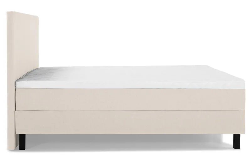 Lucky Komplett Sängpaket 180x200 Skum Slät Sänggavel - Beige - Möbler - Säng - Kontinentalsäng