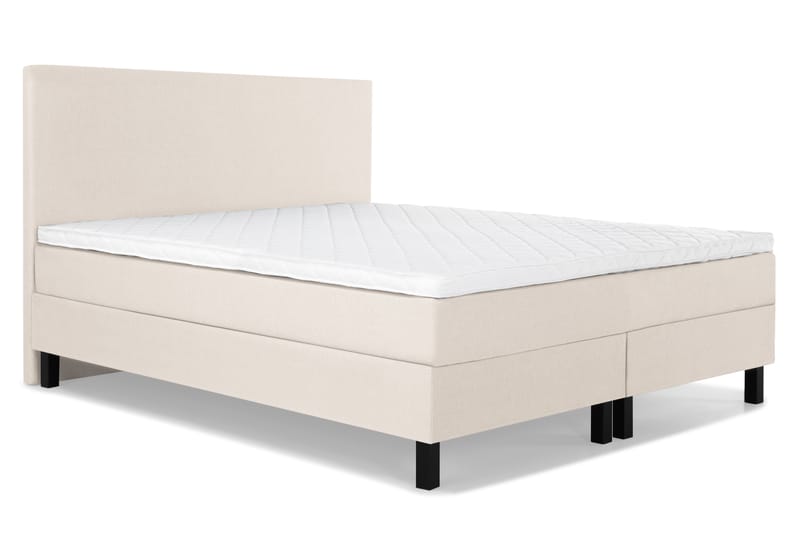 Lucky Komplett Sängpaket 180x200 Skum Slät Sänggavel - Beige - Möbler - Säng - Komplett sängpaket