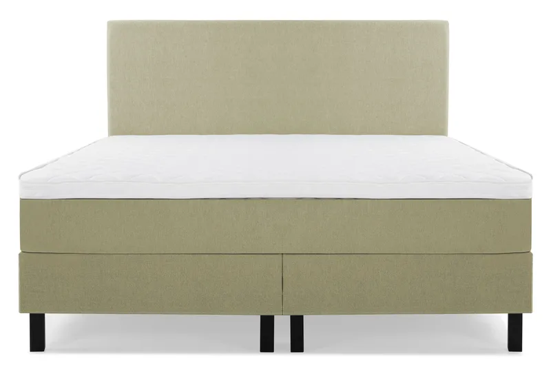Lucky Komplett Sängpaket 180x200 Skum Slät Sänggavel - Grön - Möbler - Säng - Kontinentalsäng