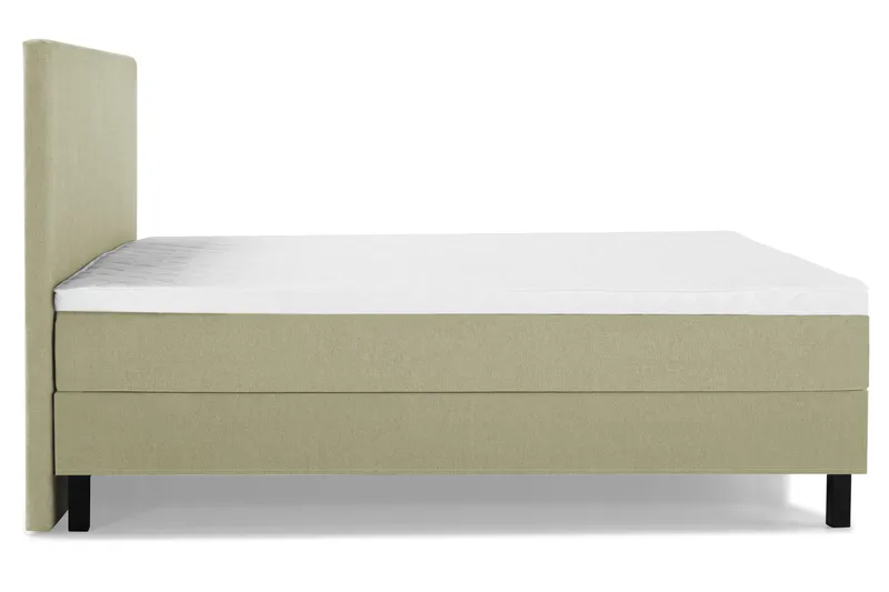 Lucky Komplett Sängpaket 180x200 Skum Slät Sänggavel - Grön - Möbler - Säng - Kontinentalsäng
