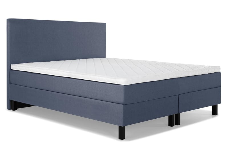 Lucky Komplett Sängpaket 180x200 Skum Slät Sänggavel - Mörkblå - Möbler - Säng - Komplett sängpaket