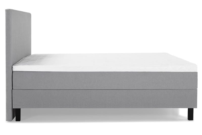 Lucky Komplett Sängpaket 180x200 Skum Slät Sänggavel - Mellangrå - Möbler - Säng - Kontinentalsäng