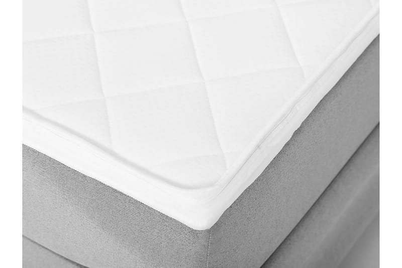 Lucky Komplett Sängpaket 180x200 Skum Slät Sänggavel - Nackkudde Stor Mellangrå - Möbler - Säng - Kontinentalsäng