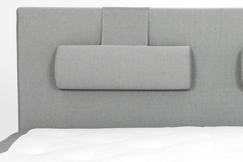 Lucky Komplett Sängpaket 180x200 Skum Slät Sänggavel - Nackkudde Stor Mellangrå - Möbler - Säng - Kontinentalsäng
