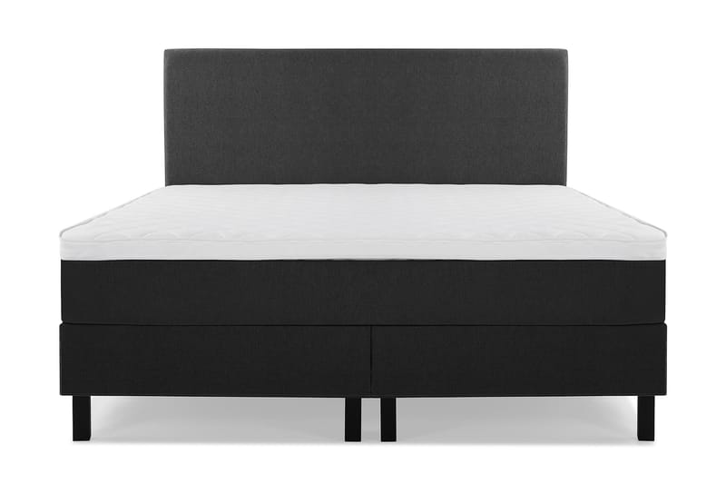 Lucky Komplett Sängpaket 180x200 Skum Slät - Svart/Grå - Möbler - Säng - Kontinentalsäng