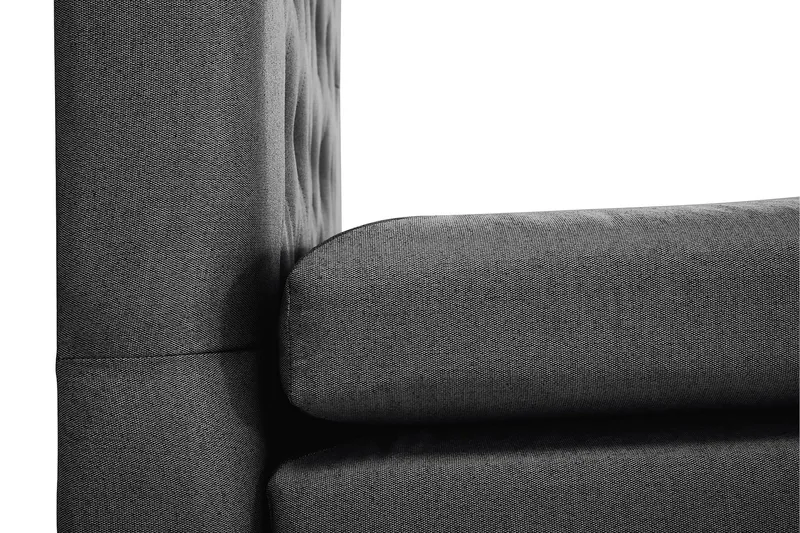 Lucky Komplett Sängpaket 180x200 Polyeter Diamant - Svart / Grå - Möbler - Säng - Kontinentalsäng