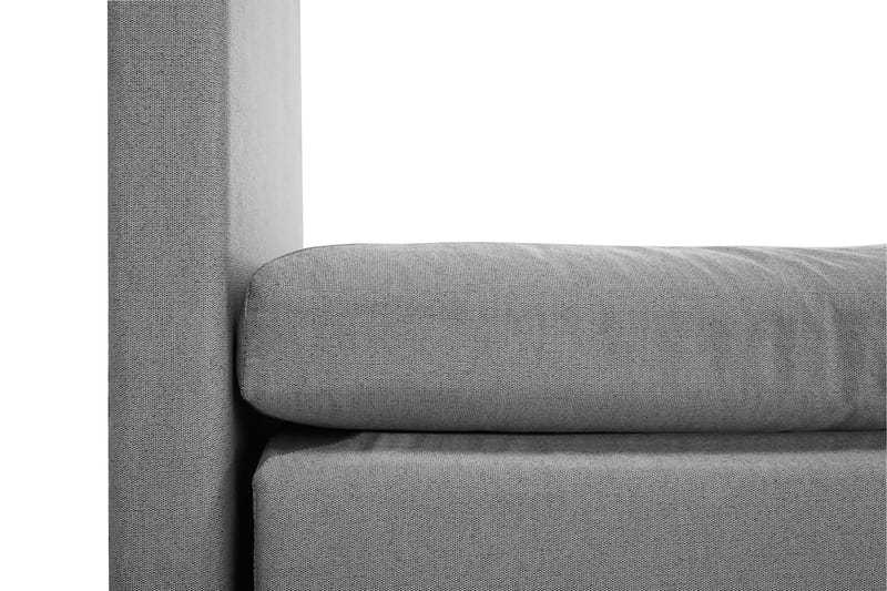 Lucky Komplett Sängpaket 180x200 Polyeter Slät Sänggavel - Nackkudde Stor Mellangrå - Möbler - Säng - Komplett sängpaket
