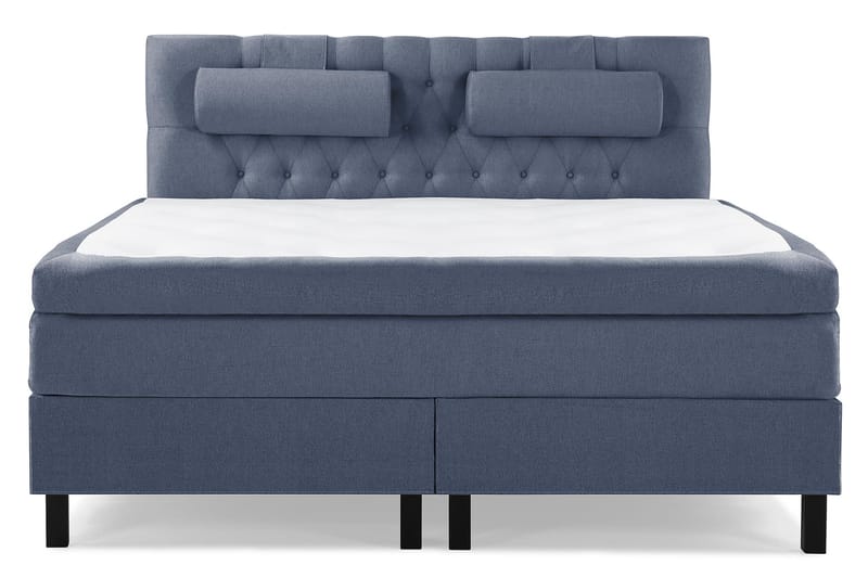 Lucky Komplett Sängpaket 180x200 Polyeter Diamant Sänggavel - Nackkudde Stor Mörkblå - Möbler - Säng - Kontinentalsäng