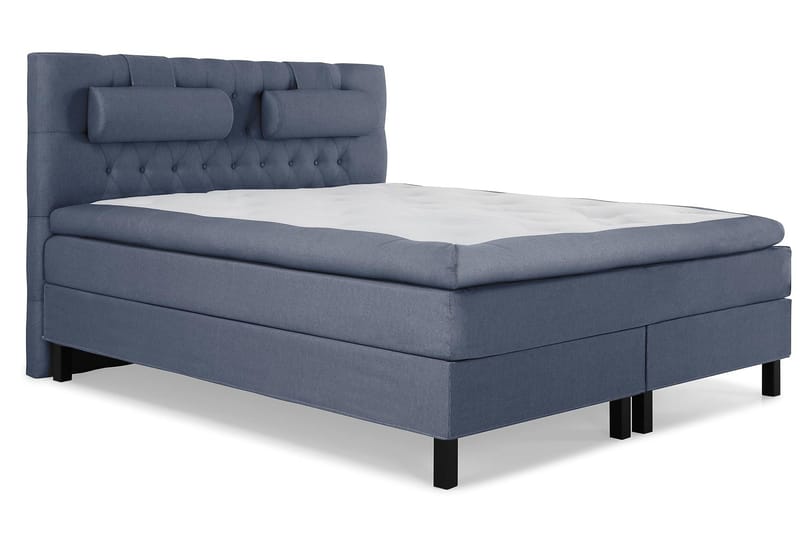 Lucky Komplett Sängpaket 180x200 Polyeter Diamant Sänggavel - Nackkudde Stor Mörkblå - Möbler - Säng - Kontinentalsäng