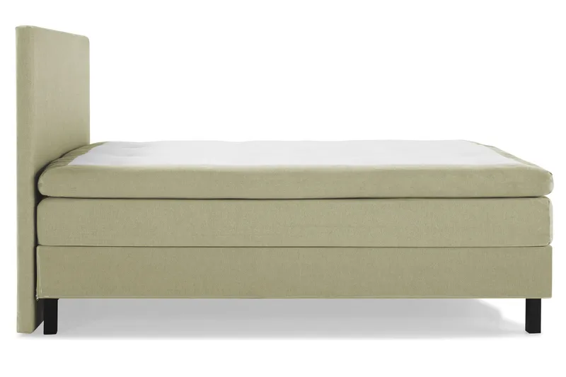 Lucky Komplett Sängpaket 180x200 Polyeter Slät Sänggavel - Grön - Möbler - Säng - Kontinentalsäng