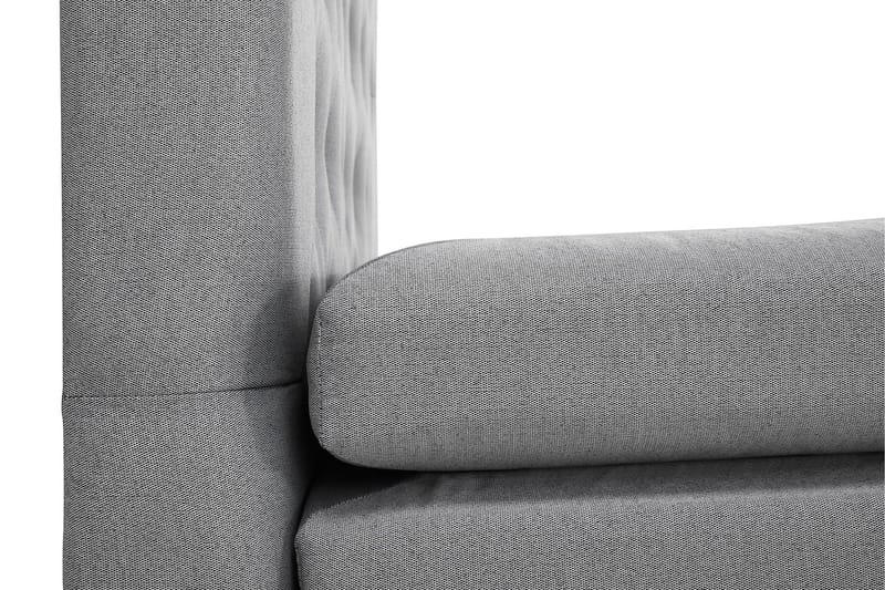 Lucky Komplett Sängpaket 180x200 Polyeter Diamant Sänggavel - Grå - Möbler - Säng - Kontinentalsäng
