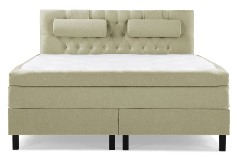 Lucky Komplett Sängpaket 180x200 Polyeter Diamant Sänggavel - Nackkudde Stor Grön - Möbler - Säng - Komplett sängpaket