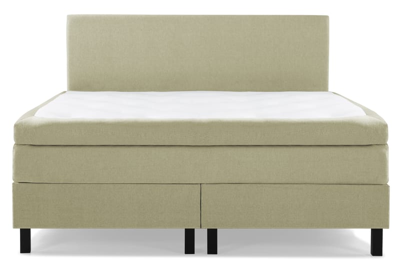 Lucky Komplett Sängpaket 180x200 Polyeter Slät Sänggavel - Grön - Möbler - Säng - Kontinentalsäng