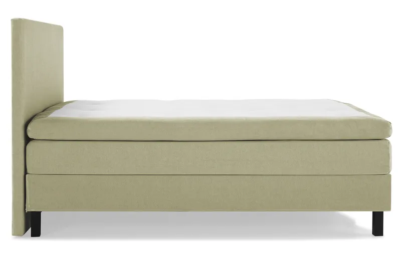 Lucky Komplett Sängpaket 180x200 Polyeter Slät Sänggavel - Grön - Möbler - Säng - Kontinentalsäng