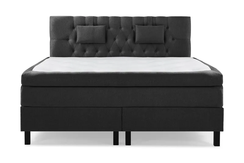 Lucky Komplett Sängpaket 180x200 Polyeter Diamant - Svart / Grå - Möbler - Säng - Kontinentalsäng