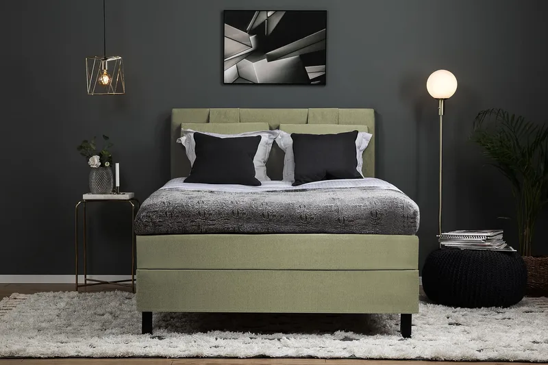 Lucky Kontinentalsäng 120x200 cm - Grön - Möbler - Säng - Kontinentalsäng