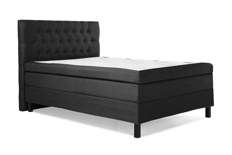 Lucky Kontinentalsäng 140x200Polyeter - Svart/Grå - Möbler - Säng - Komplett sängpaket
