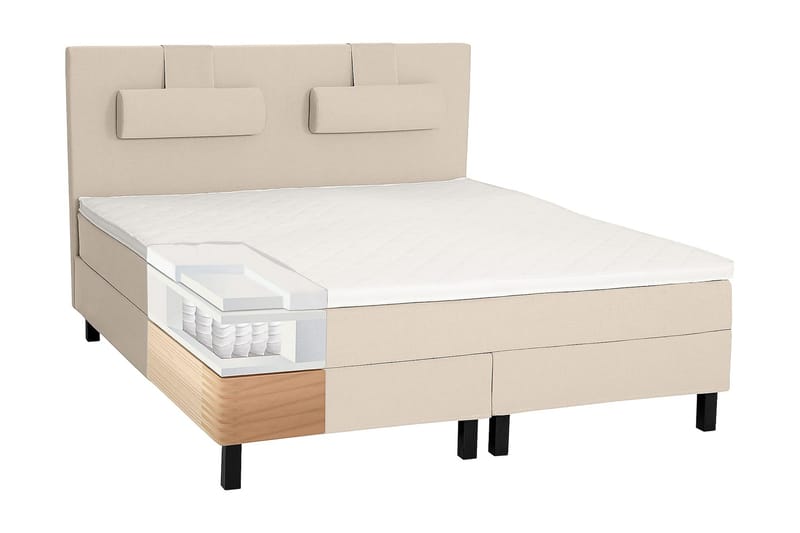 Lucky Kontinentalsäng 150x200 cm - Beige - Möbler - Säng - Kontinentalsäng