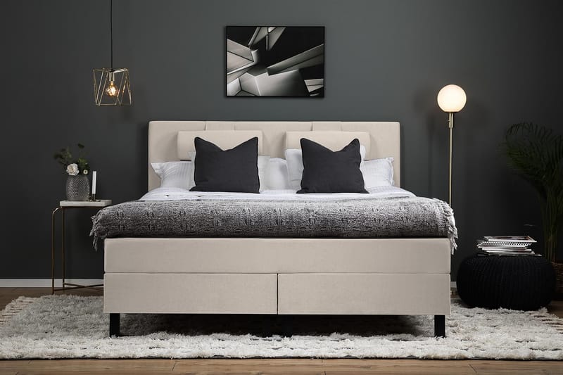 Lucky Kontinentalsäng 150x200 cm - Beige - Möbler - Säng - Kontinentalsäng