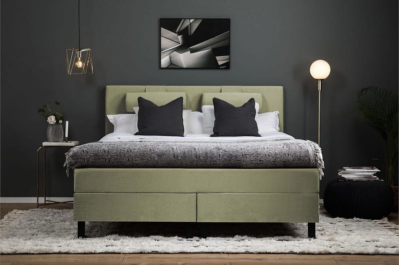 Lucky Kontinentalsäng 150x200 cm - Grön - Möbler - Säng - Kontinentalsäng