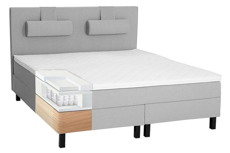 Lucky Kontinentalsäng 150x200 cm - Mellangrå - Möbler - Säng - Komplett sängpaket