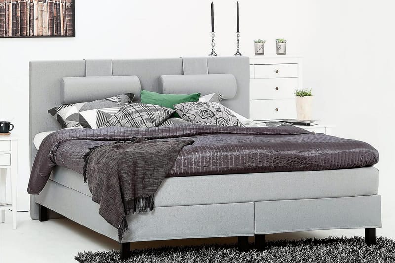 Lucky Kontinentalsäng 150x200 cm - Mellangrå - Möbler - Säng - Kontinentalsäng