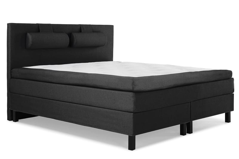 Lucky Kontinentalsäng 150x200 Polyester - Svart/Grå - Möbler - Säng - Komplett sängpaket