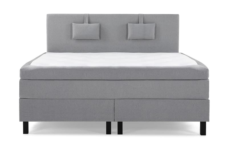 Lucky Kontinentalsäng 150x200Polyeter - Mellangrå - Möbler - Säng - Komplett sängpaket