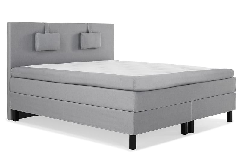 Lucky Kontinentalsäng 150x200Polyeter - Mellangrå - Möbler - Säng - Komplett sängpaket