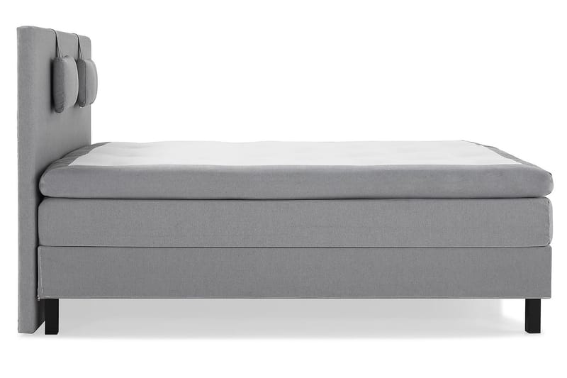 Lucky Kontinentalsäng 150x200Polyeter - Mellangrå - Möbler - Säng - Komplett sängpaket