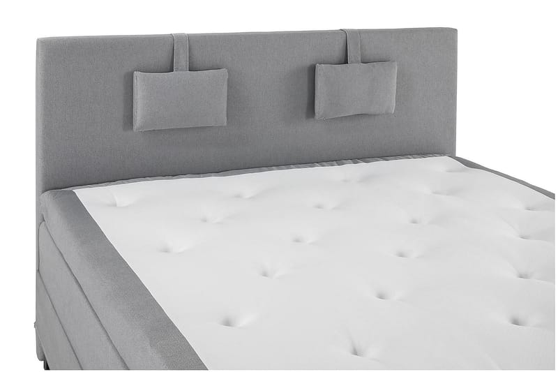Lucky Kontinentalsäng 150x200Polyeter - Mellangrå - Möbler - Säng - Komplett sängpaket