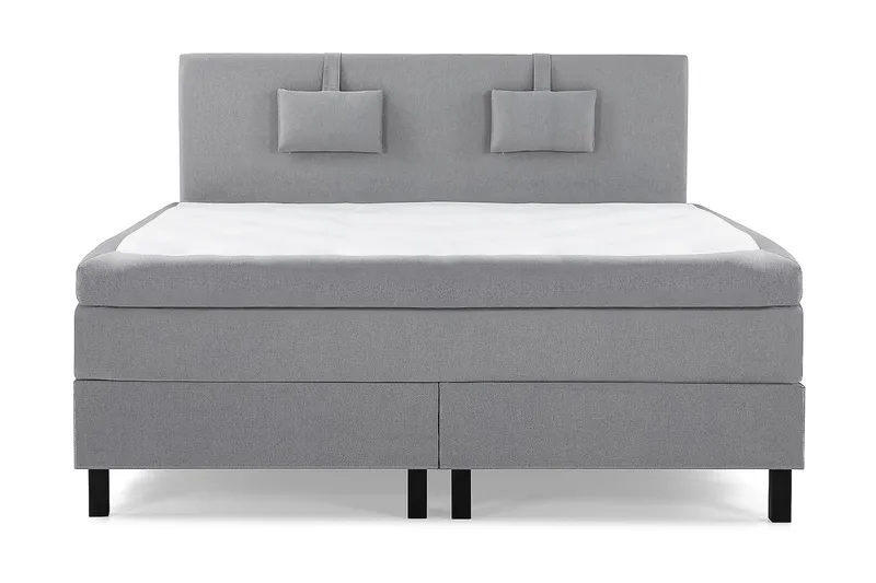 Lucky Kontinentalsäng 150x200Polyeter - Mellangrå - Möbler - Säng - Kontinentalsäng