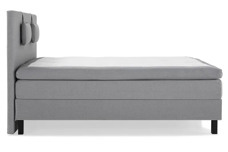 Lucky Kontinentalsäng 150x200Polyeter - Mellangrå - Möbler - Säng - Kontinentalsäng
