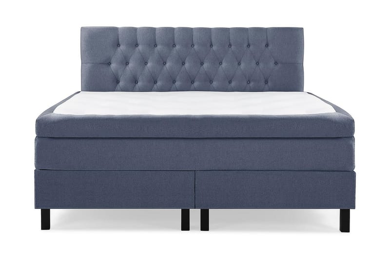 Lucky Kontinentalsäng 160x200 cm - Mörkblå - Komplett sängpaket - Kontinentalsäng - Dubbelsäng